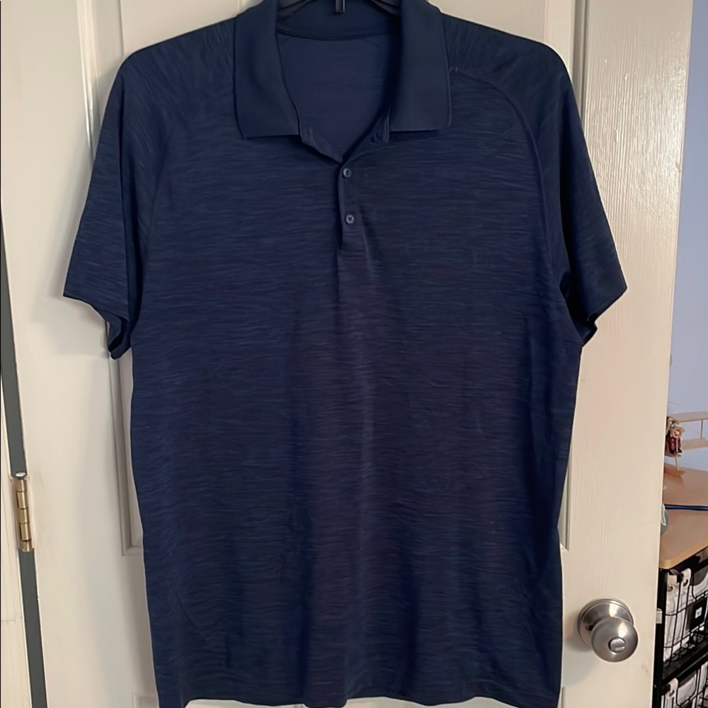 Lululemon Men's Navy Polo Shirt